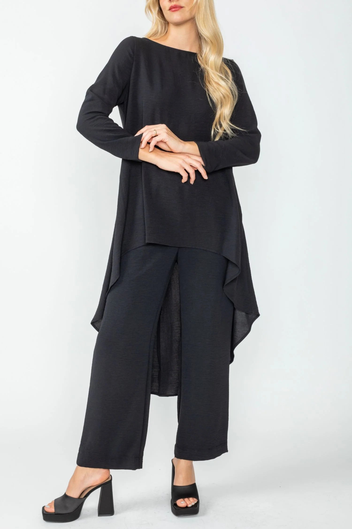 IC Collection Tunic- 5680T- BLACK