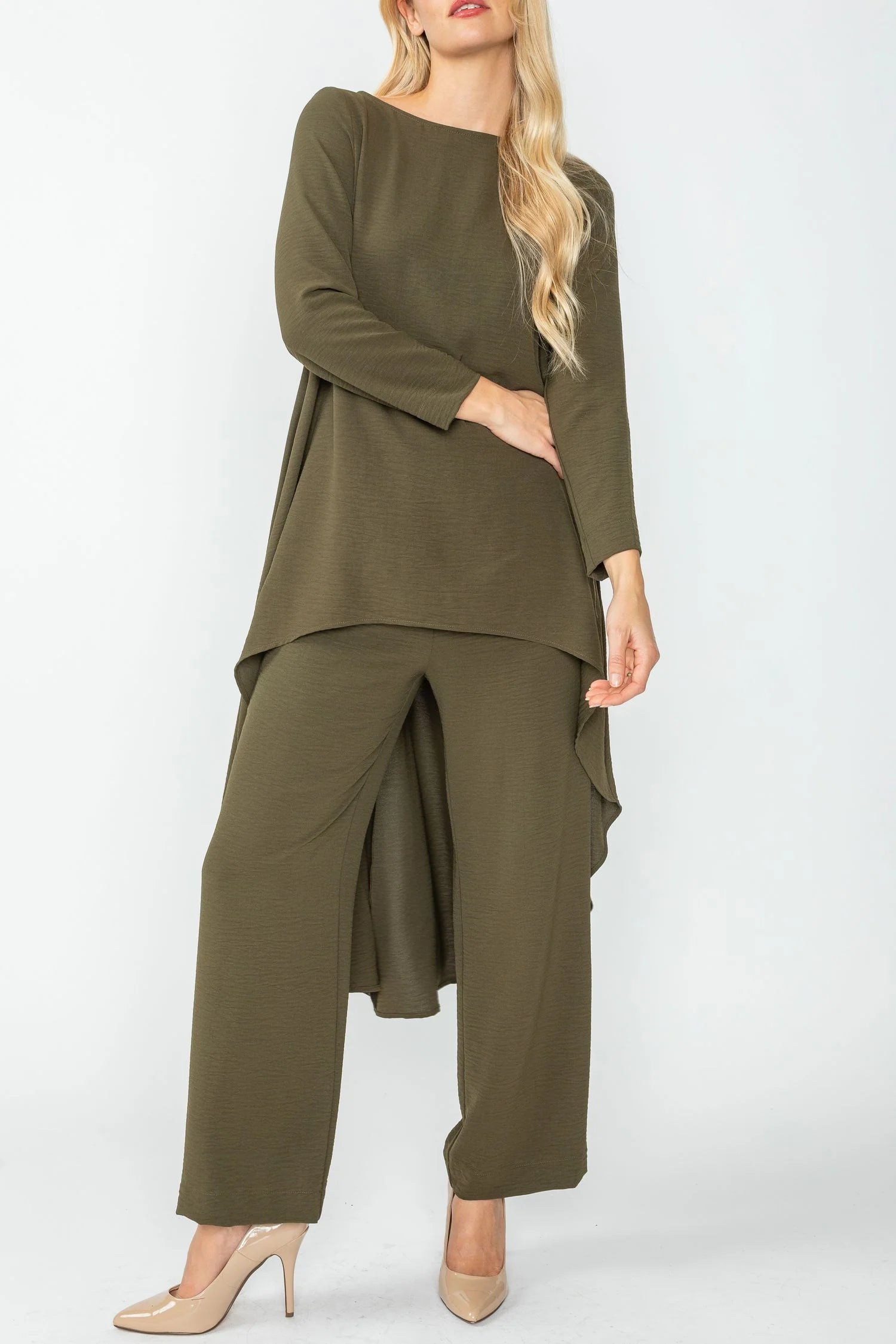 IC Collection Tunic- 5680T- OLIVE