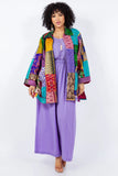 Sterling Style Kantha Vintage Assorted Kimono Jacket - 5683J MULTI