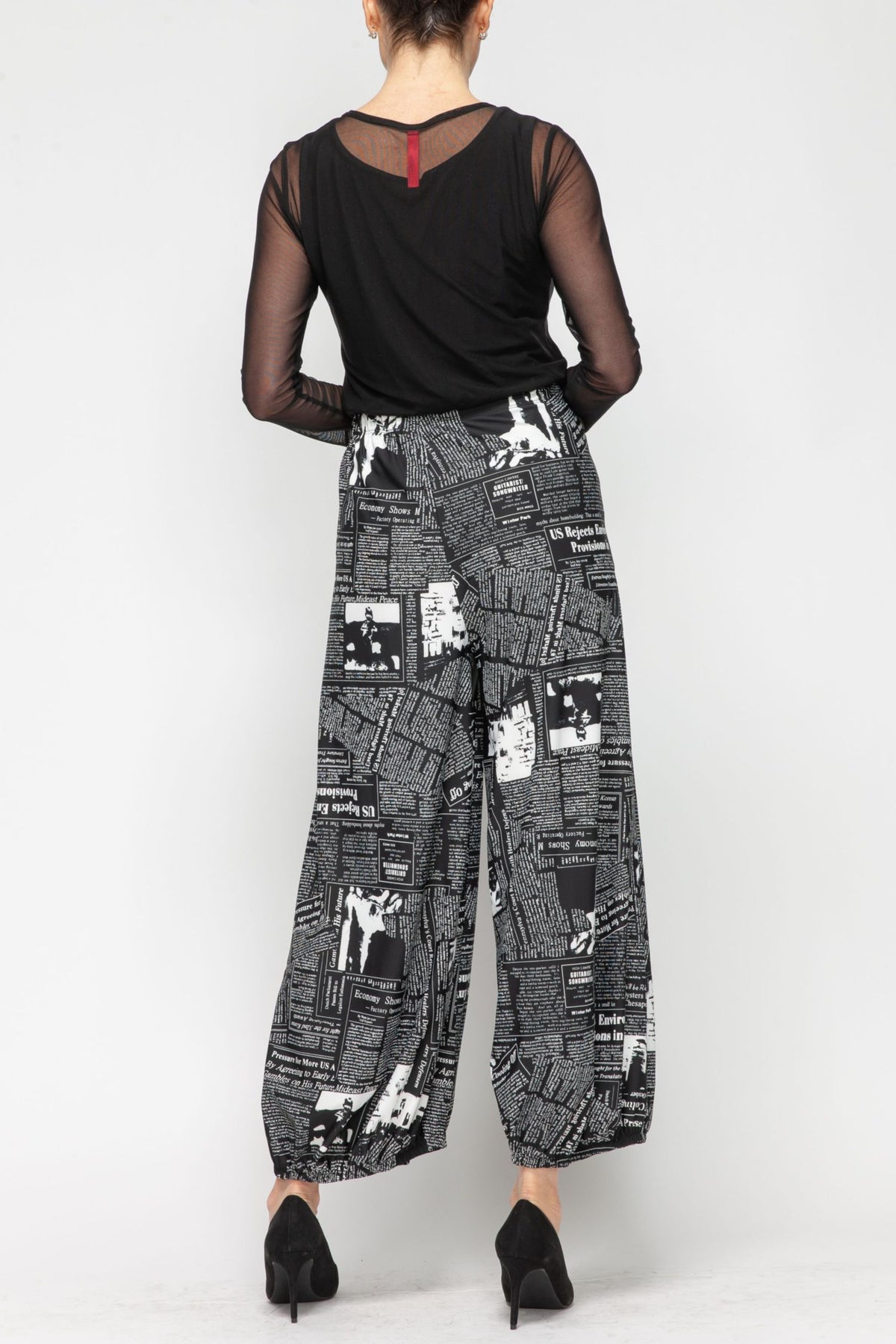IC COLLECTION Pants - 5690P - BLACK