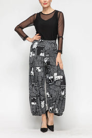 IC COLLECTION Pants - 5690P - BLACK