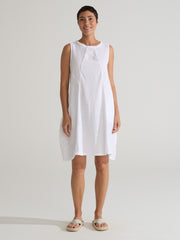 CUT LOOSE - Linen Combo Seamed Bubble Dress - 5700843