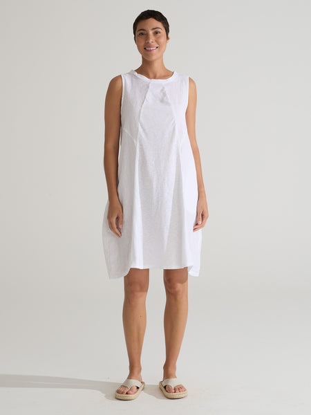 CUT LOOSE - Linen Combo Seamed Bubble Dress - 5700843