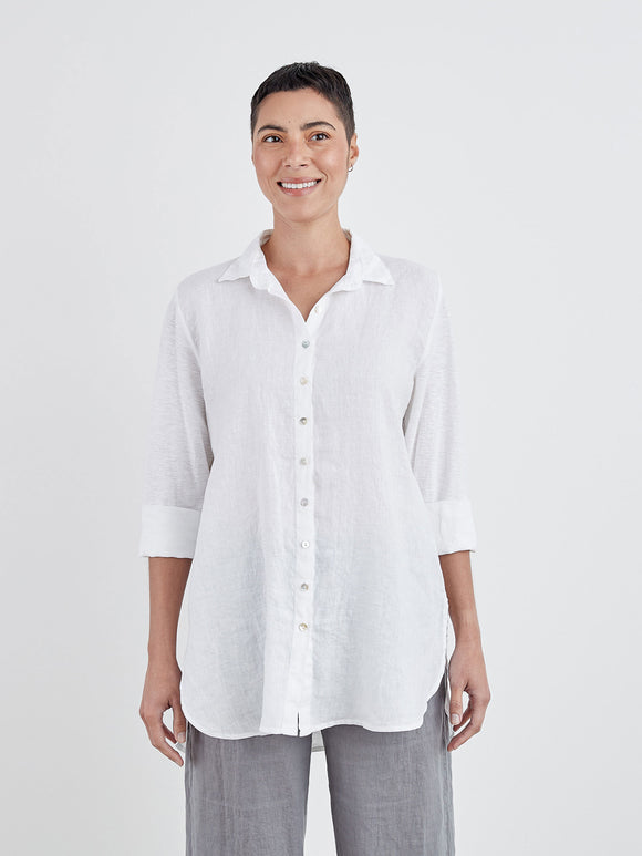 CUT LOOSE - Linen Combo Easy Shirt