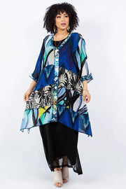 Sterling Style Happy Coat - 5707HC BLACK/BLUE