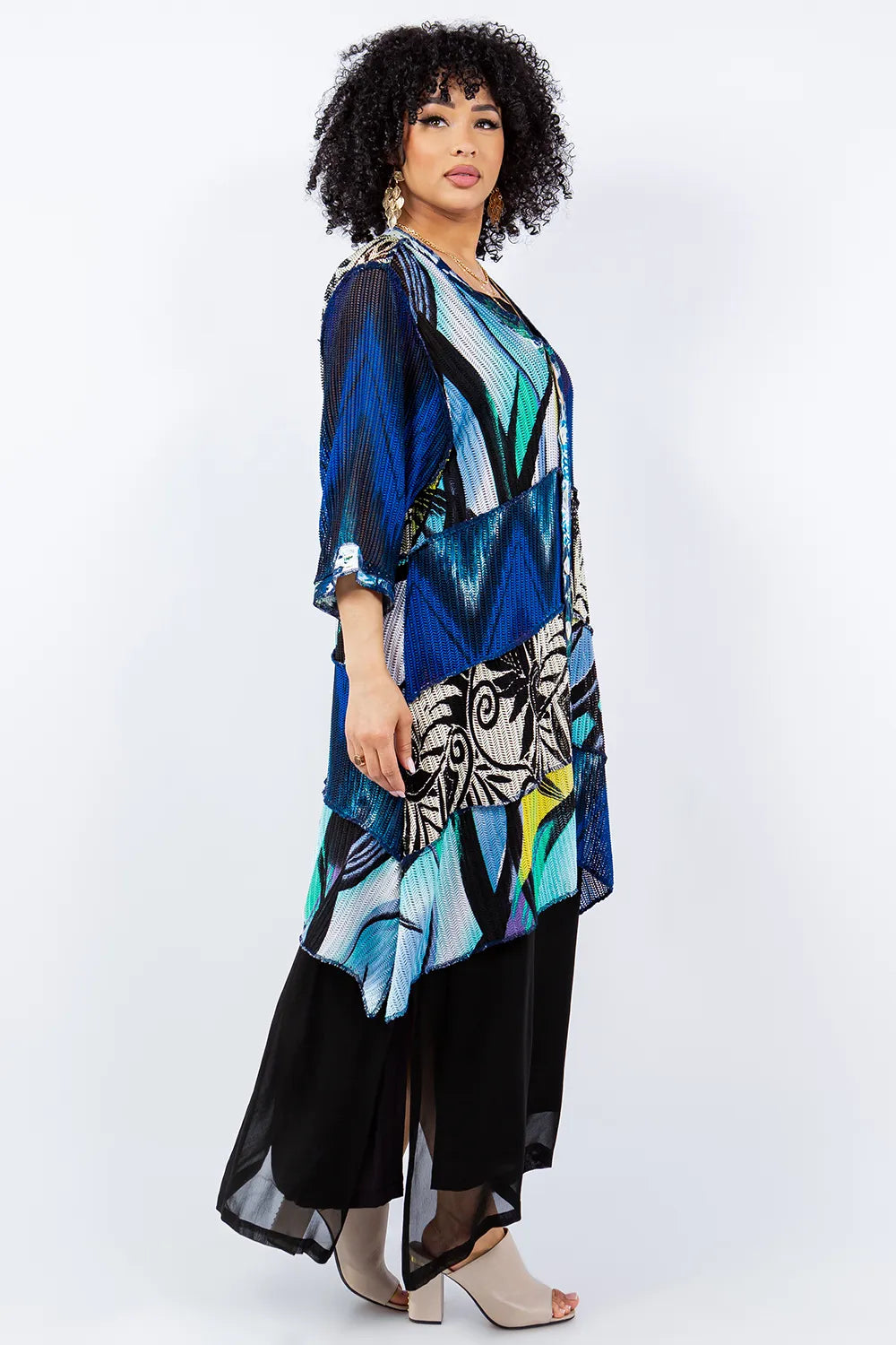 Sterling Style Happy Coat - 5707HC BLACK/BLUE
