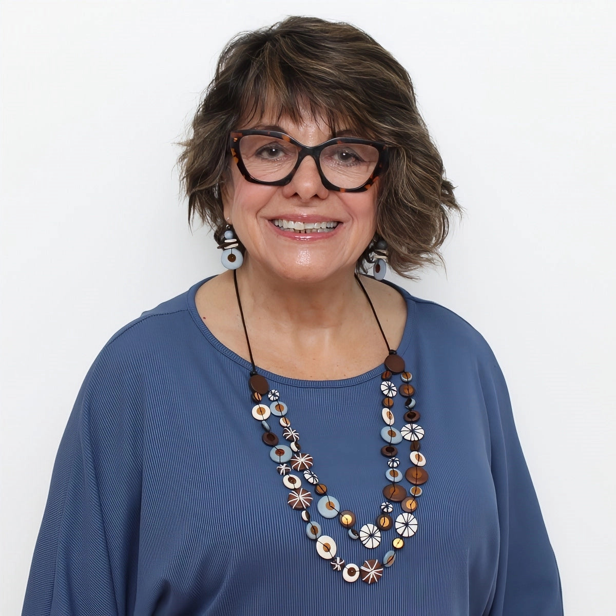 SYLCA Brown Melody Statement Necklace