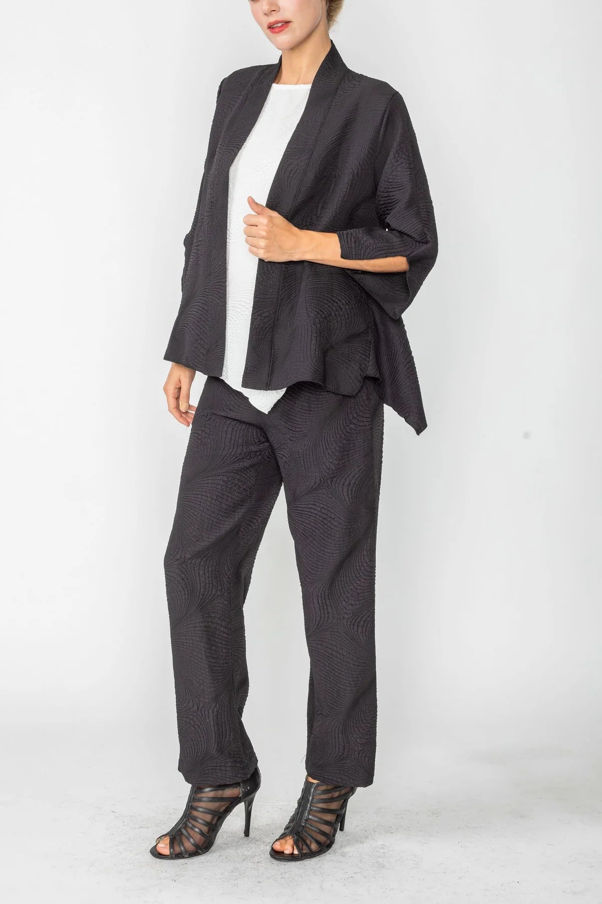 IC COLLECTION Jacket- 5741J- BLACK
