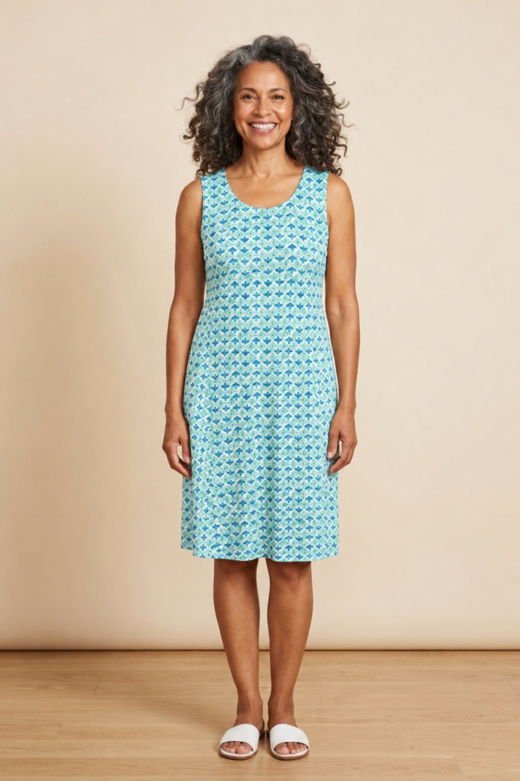 Habitat Pattern Pending Smock Star Dress - 57680 - GROTTO