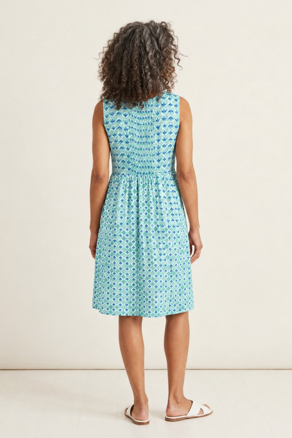 Habitat Pattern Pending Smock Star Dress - 57680 - GROTTO