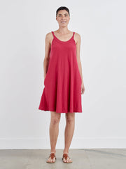 CUT LOOSE - Linen Weight Linen Cotton Twist Strap Dress - 5770319
