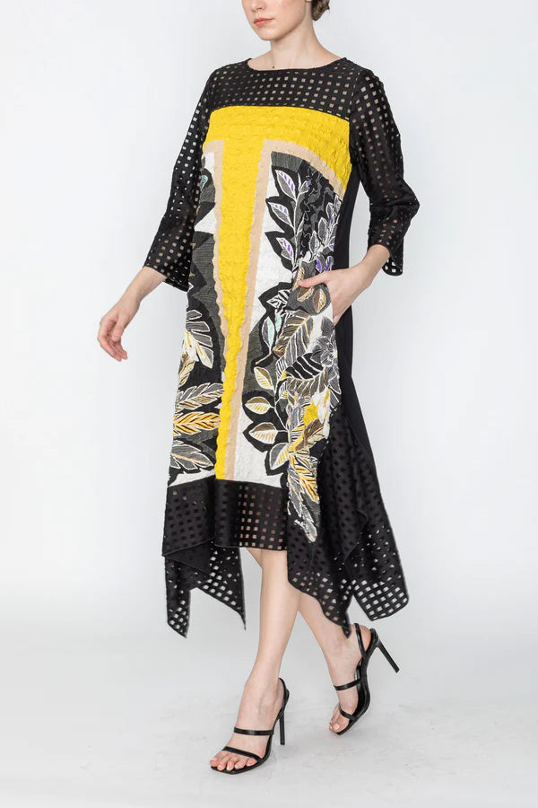 IC COLLECTION DRESS - 5773D YELLOW