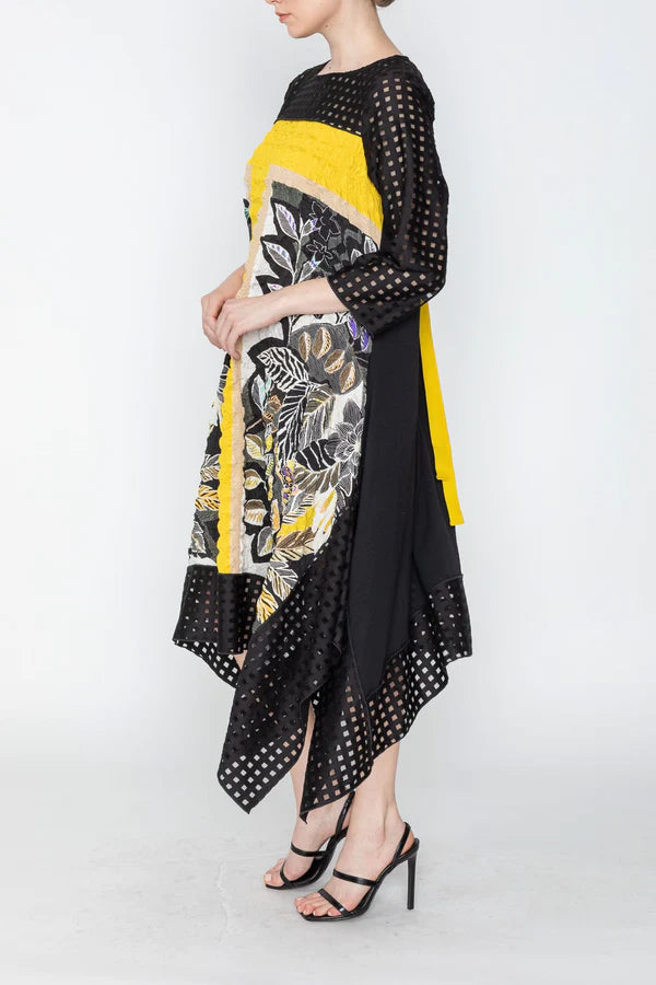 IC COLLECTION DRESS - 5773D YELLOW