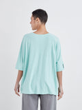 CUT LOOSE - Linen Weight Linen Cotton V-Neck Top