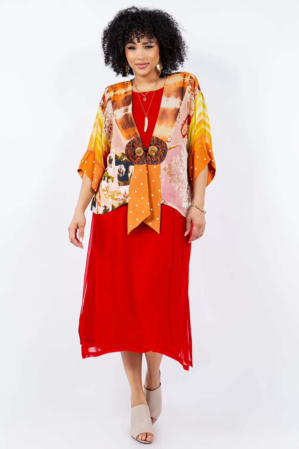 Sterling Style Frog Closure Jacket - 5801J CORAL
