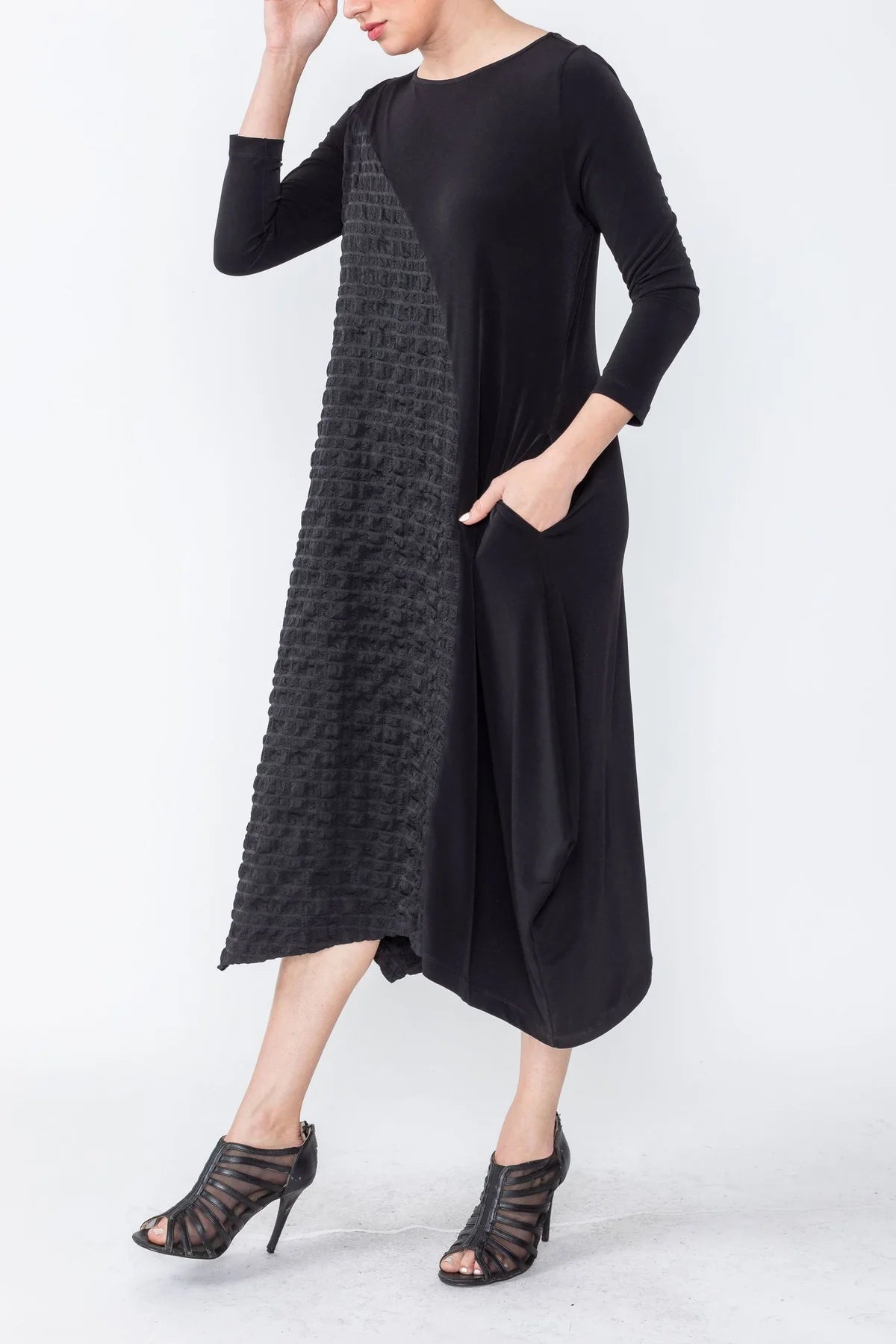 IC Collection Dress - 5814D - BLACK