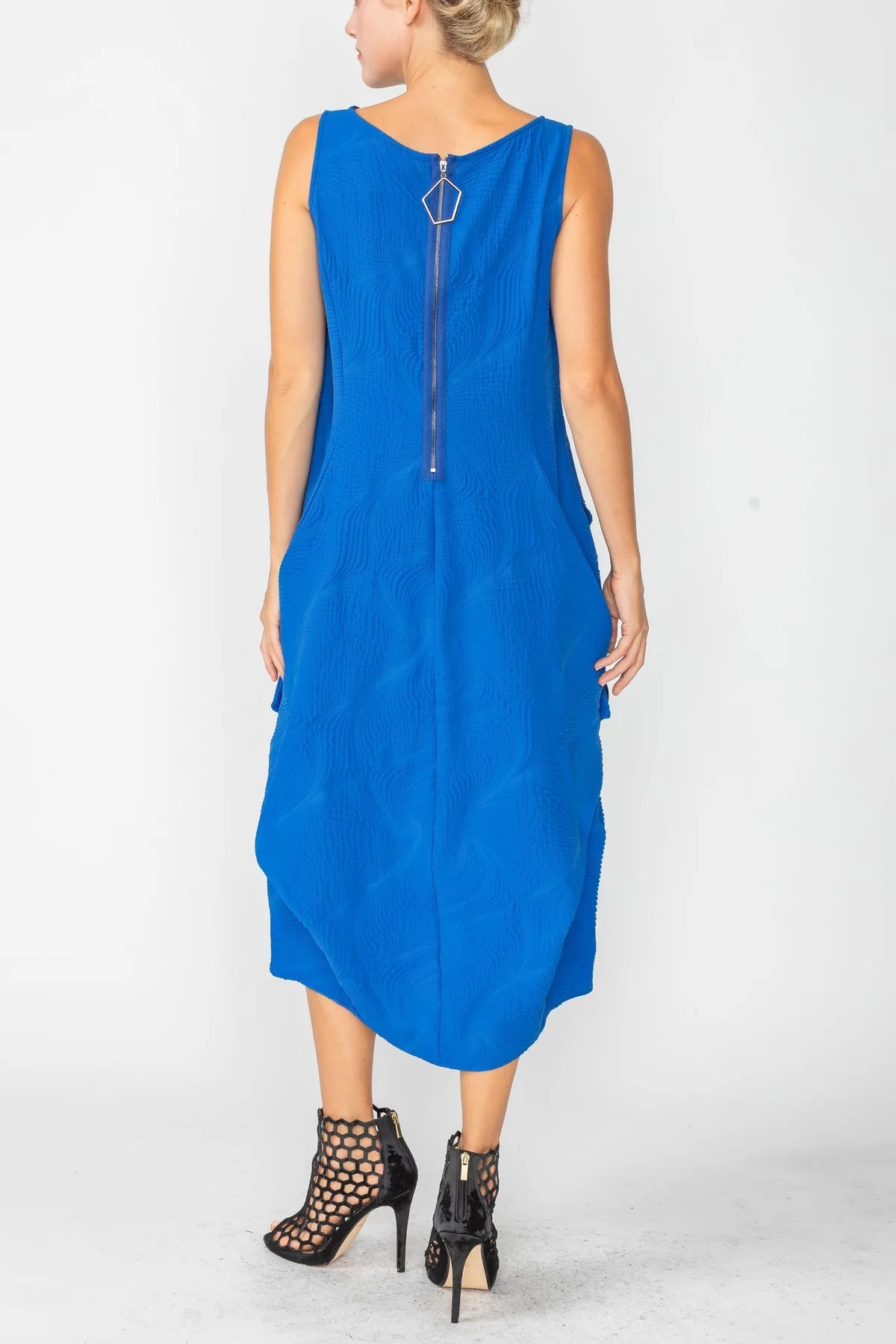 IC COLLECTION Dress- 5842D- ROYAL BLUE