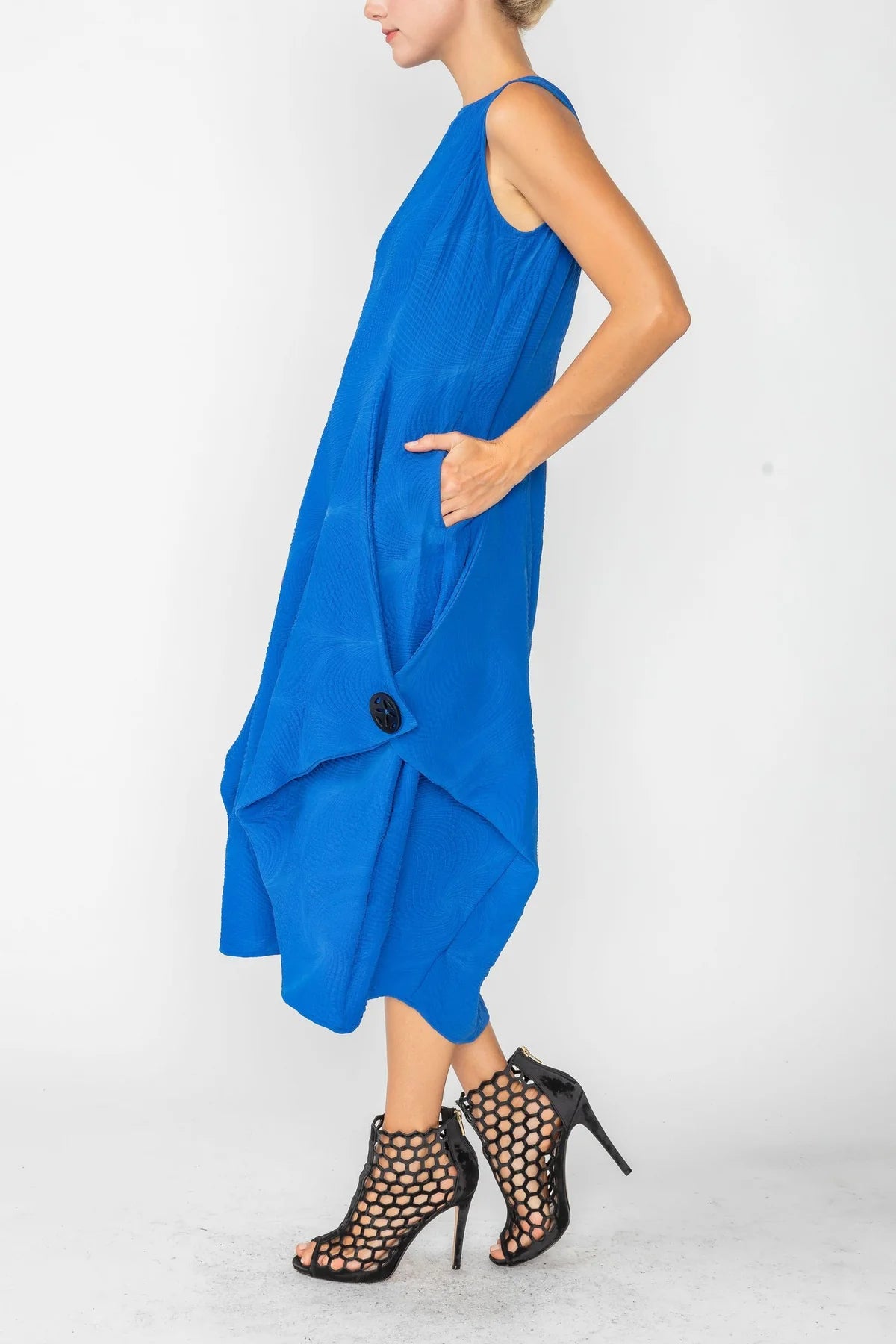 IC COLLECTION Dress- 5842D- ROYAL BLUE