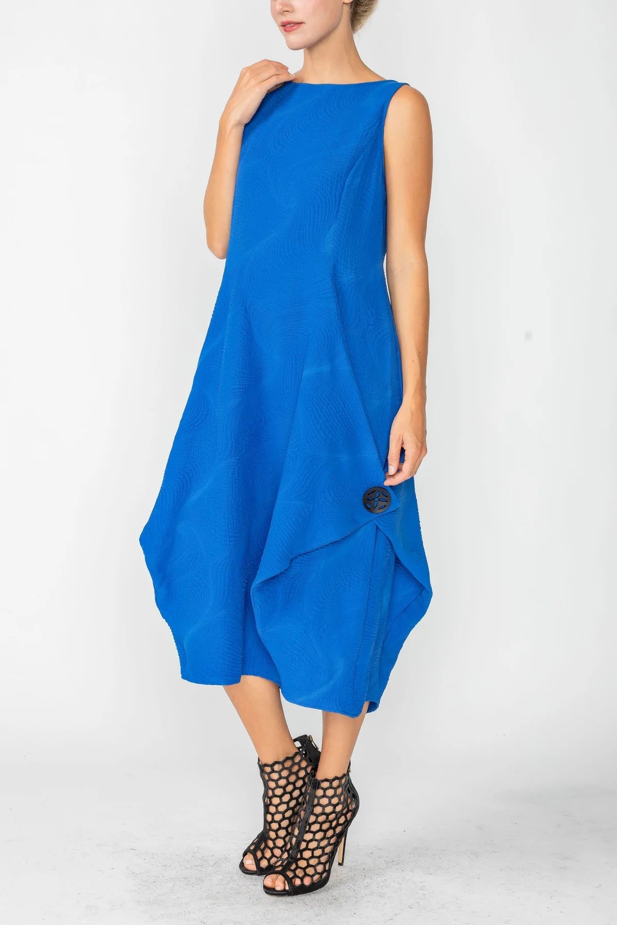 IC COLLECTION Dress- 5842D- ROYAL BLUE