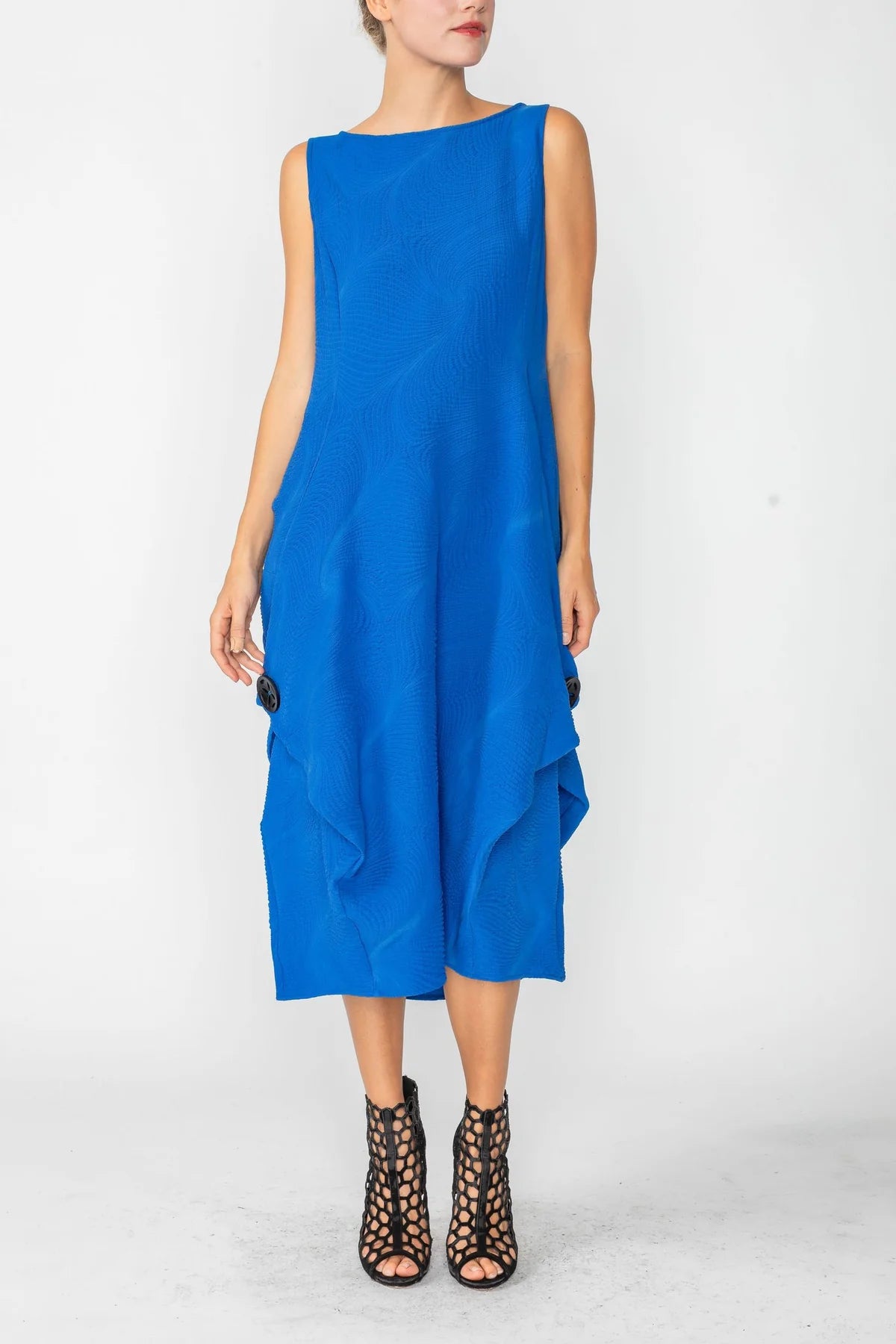 IC COLLECTION Dress- 5842D- ROYAL BLUE
