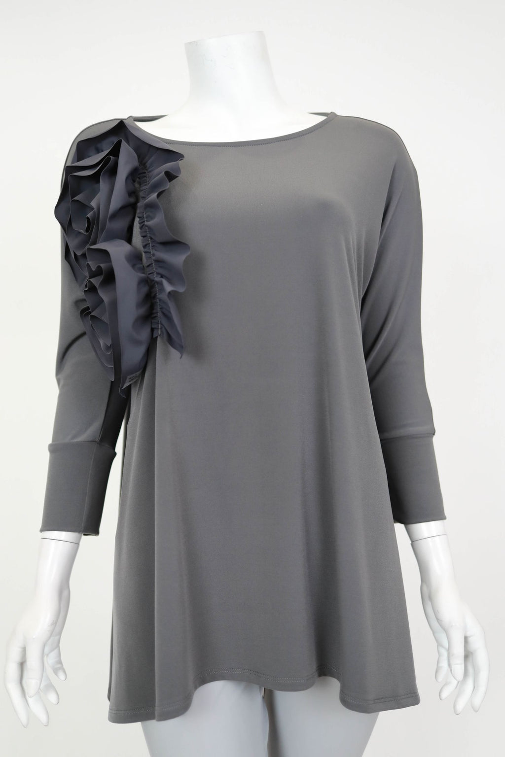 IC COLLECTION Top- 5871T- CHARCOAL