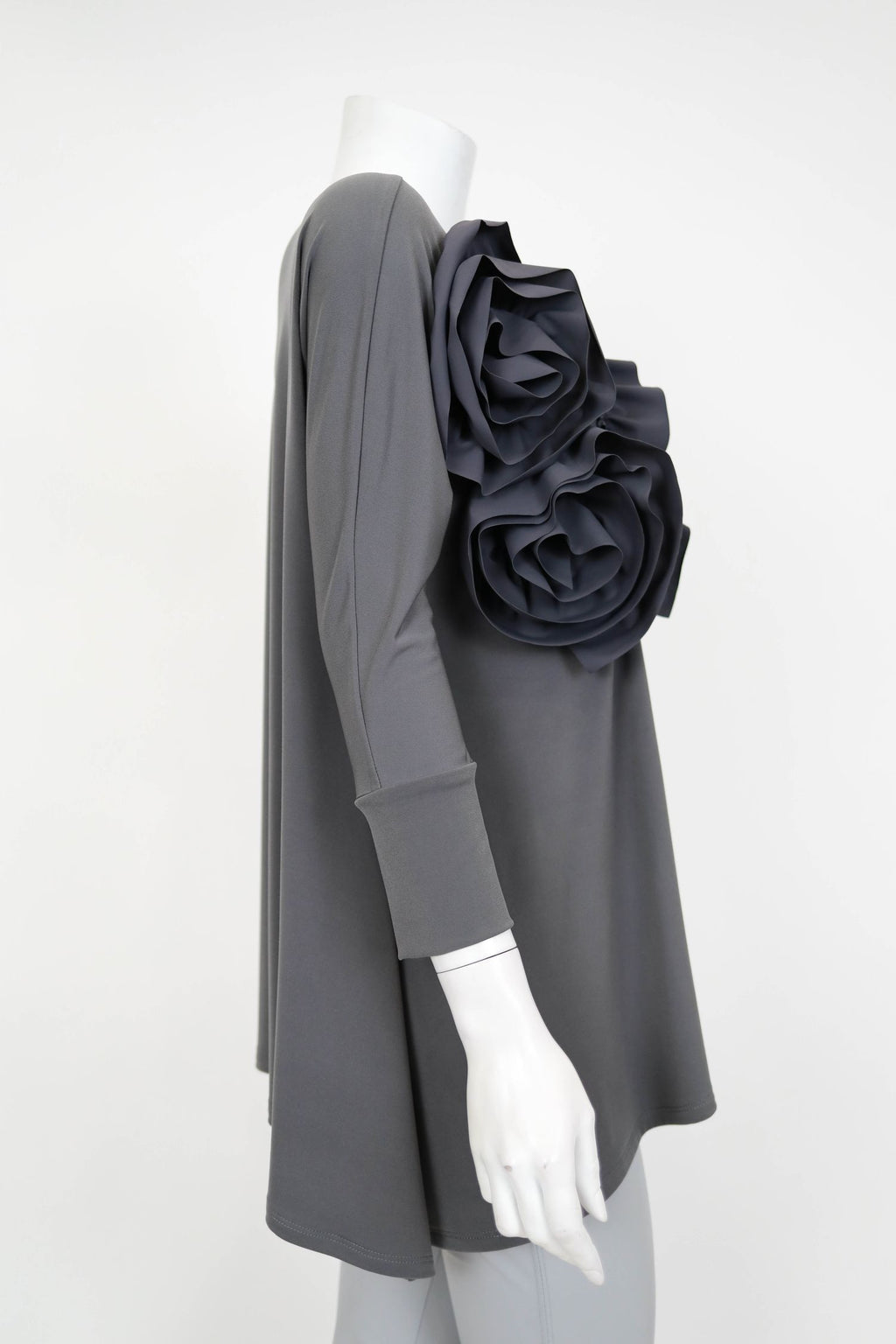 IC COLLECTION Top- 5871T- CHARCOAL