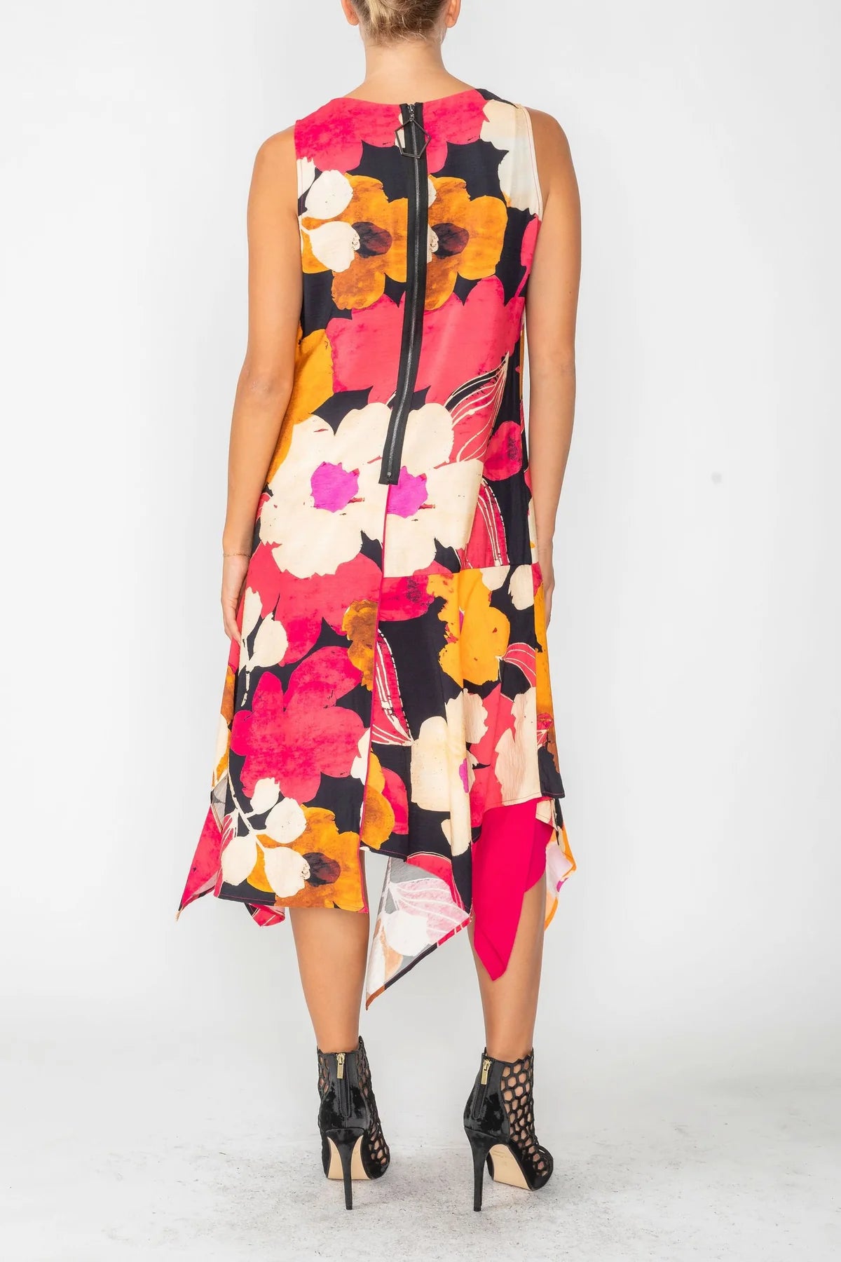 IC COLLECTION Dress- 5881D- FUCHSIA