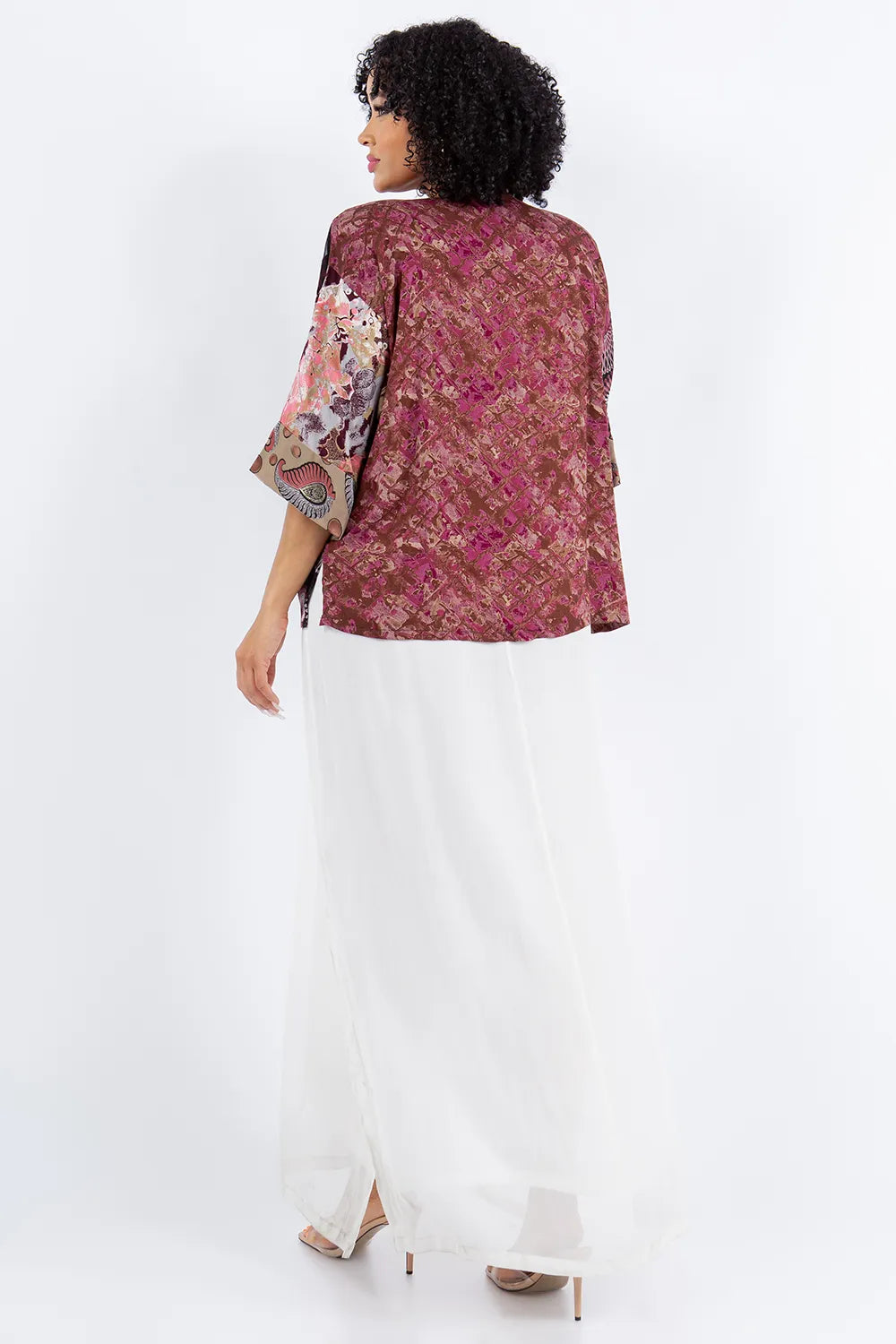 Sterling Style Frog Closure Jacket - 5881J BURGUNDY