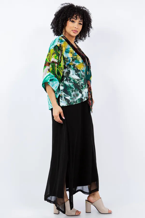 Sterling Style Frog Closure Jacket - 5882J FOREST