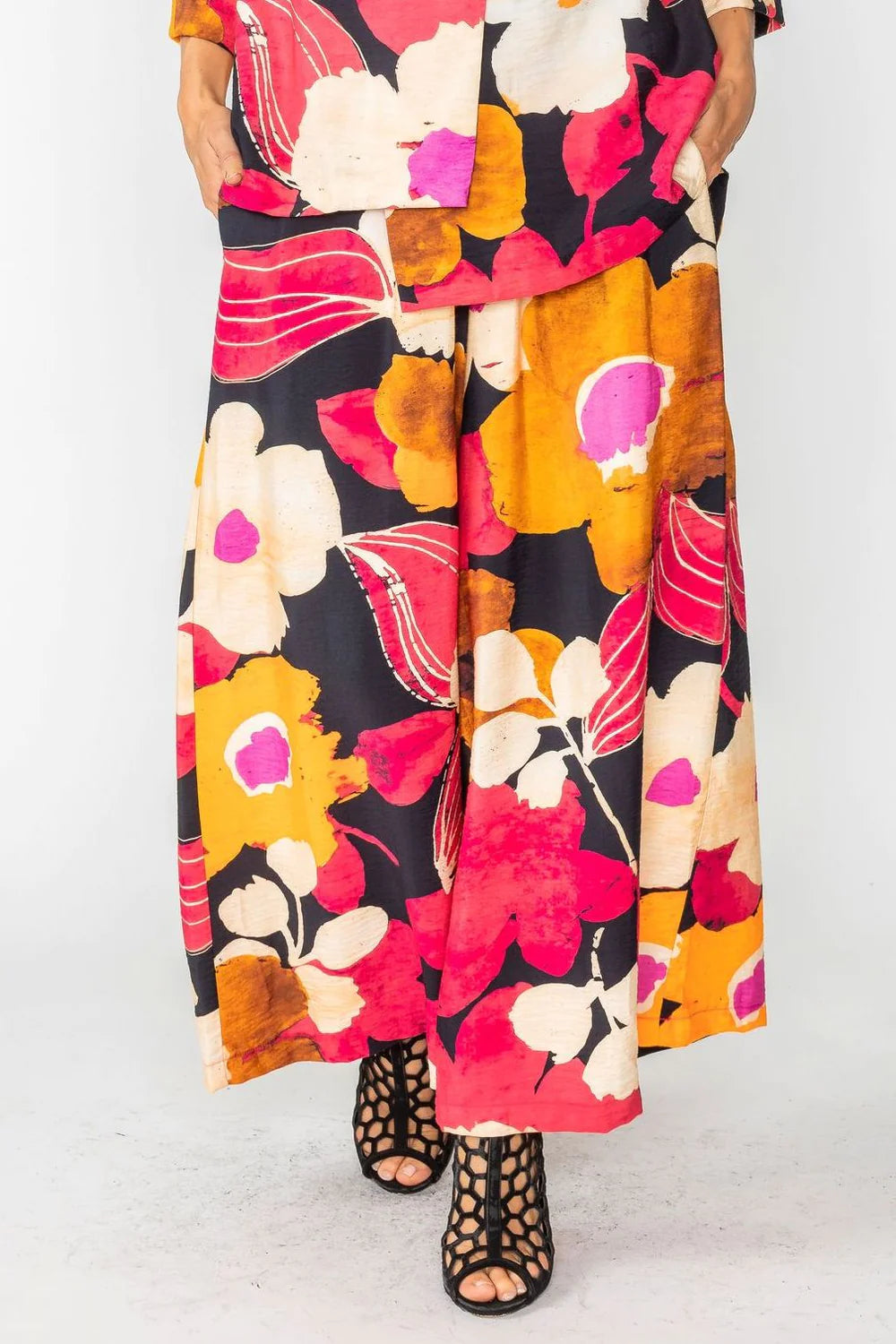 IC COLLECTION Pant- 5883P- FUCHSIA