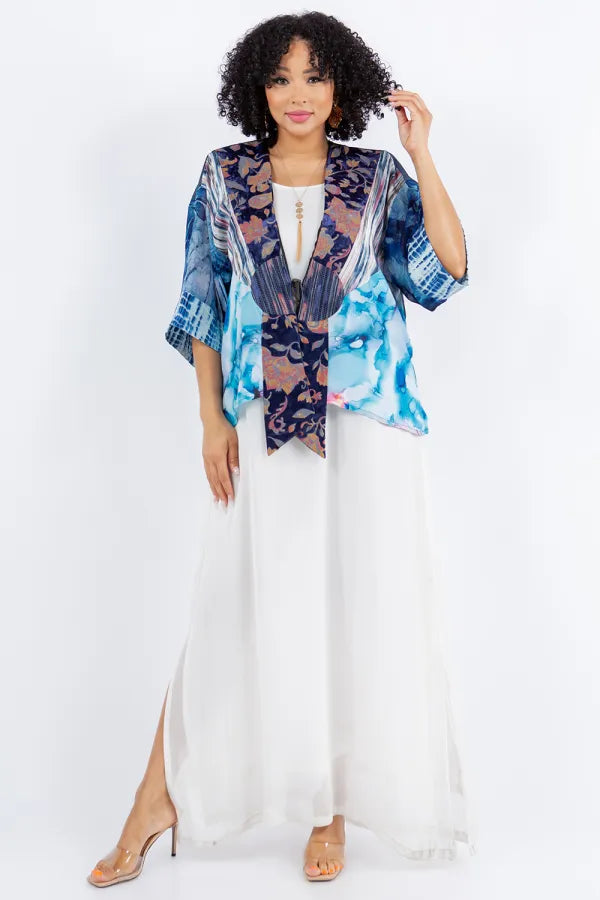 Sterling Style Frog Closure Jacket - 5884J DENIM