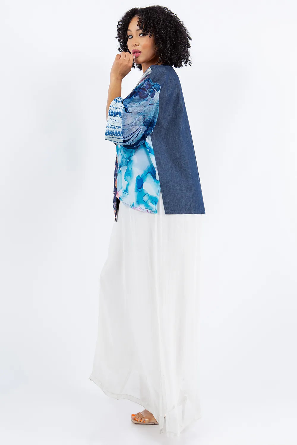 Sterling Style Frog Closure Jacket - 5884J DENIM