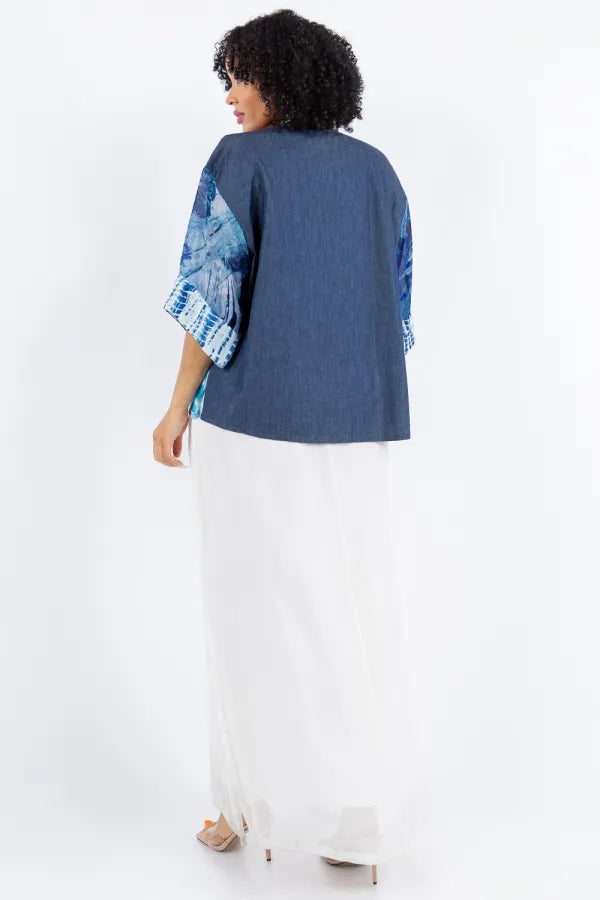 Sterling Style Frog Closure Jacket - 5884J DENIM