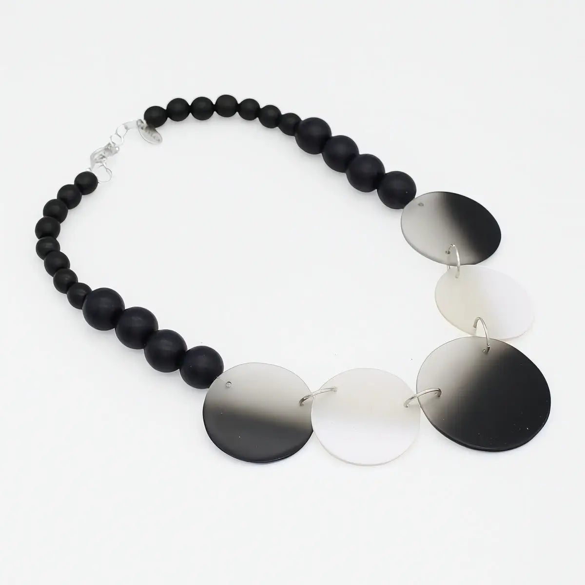 SYLCA Black Mirage Statement Necklace - SD26N13 - BLACK