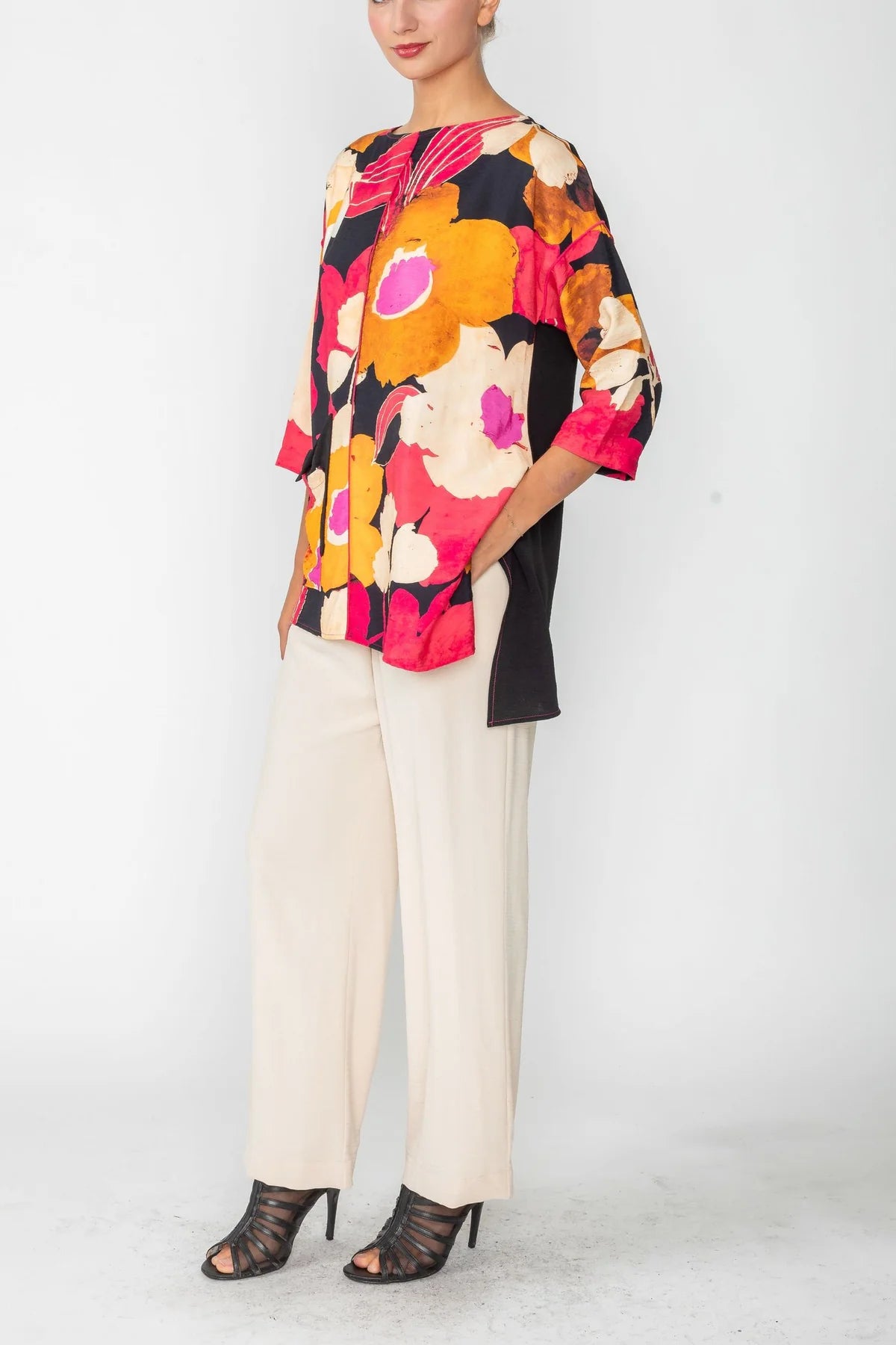IC COLLECTION Top- 5890T- FUCHSIA