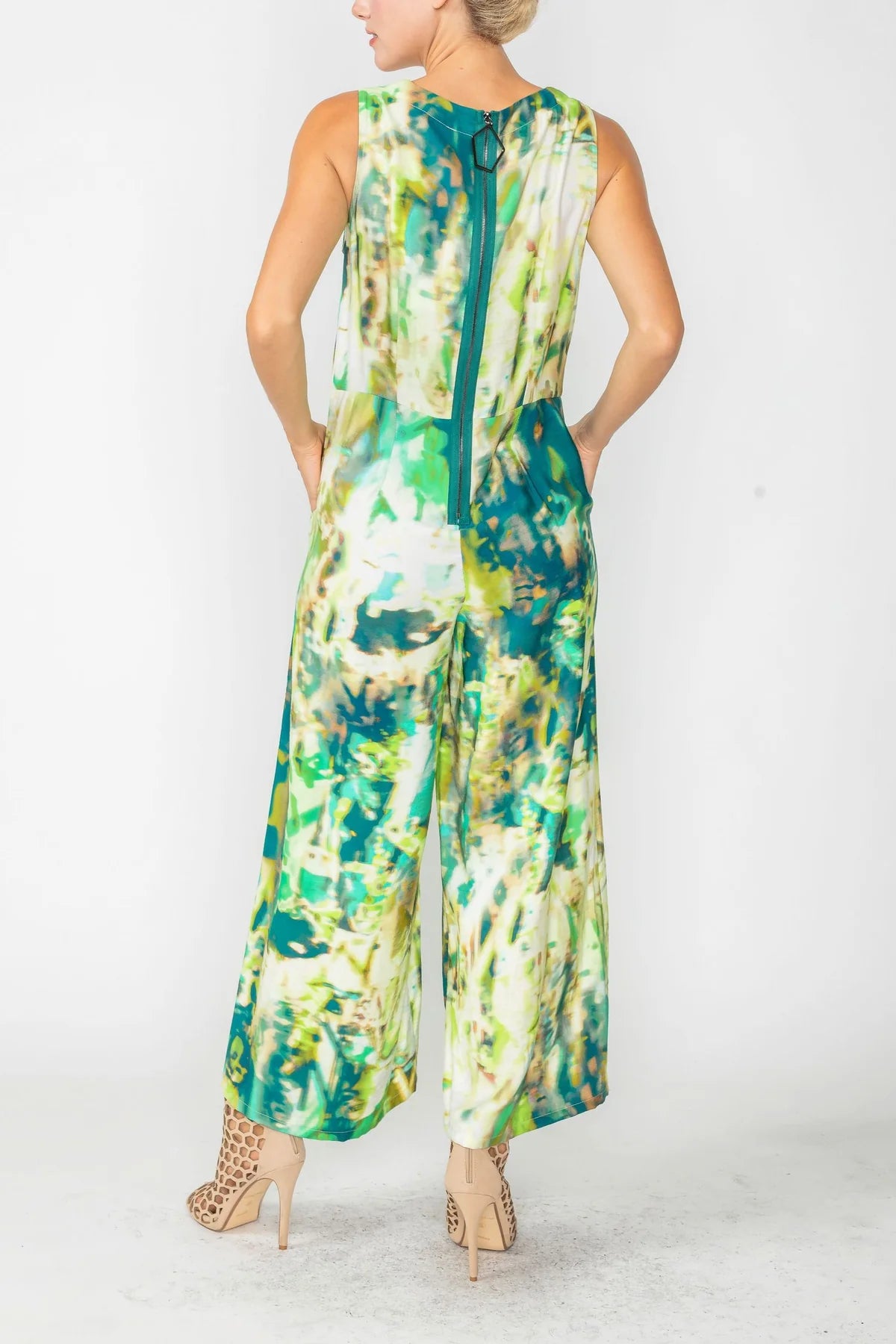 IC COLLECTION Jump Suit- 5894JS- GREEN
