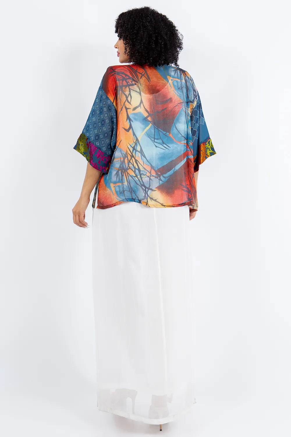 Sterling Style Frog Closure Jacket - 5914J DENIM/MULTI
