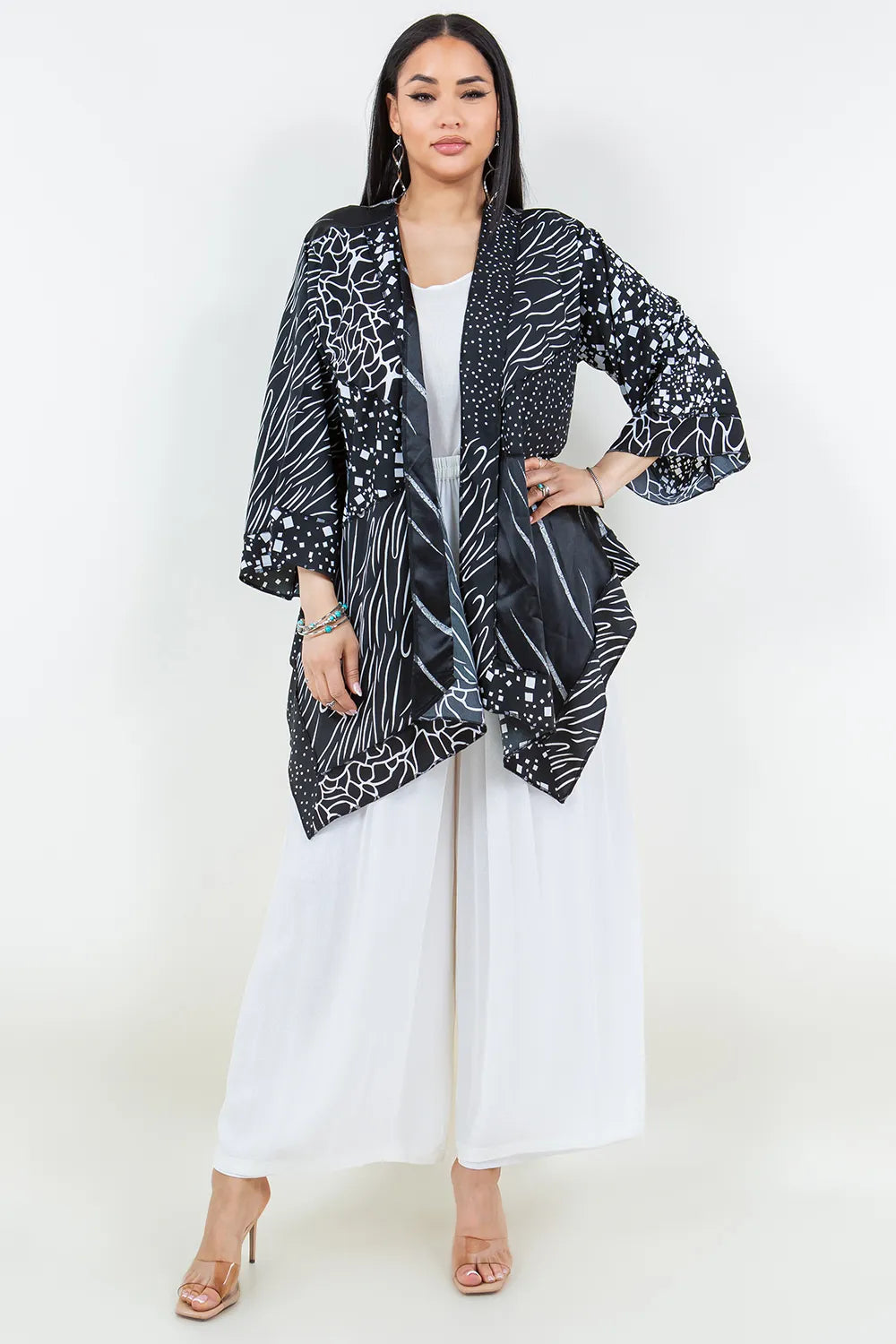 Sterling Style Short Butterfly Jacket - 5929SBJ BLACK/WHITE