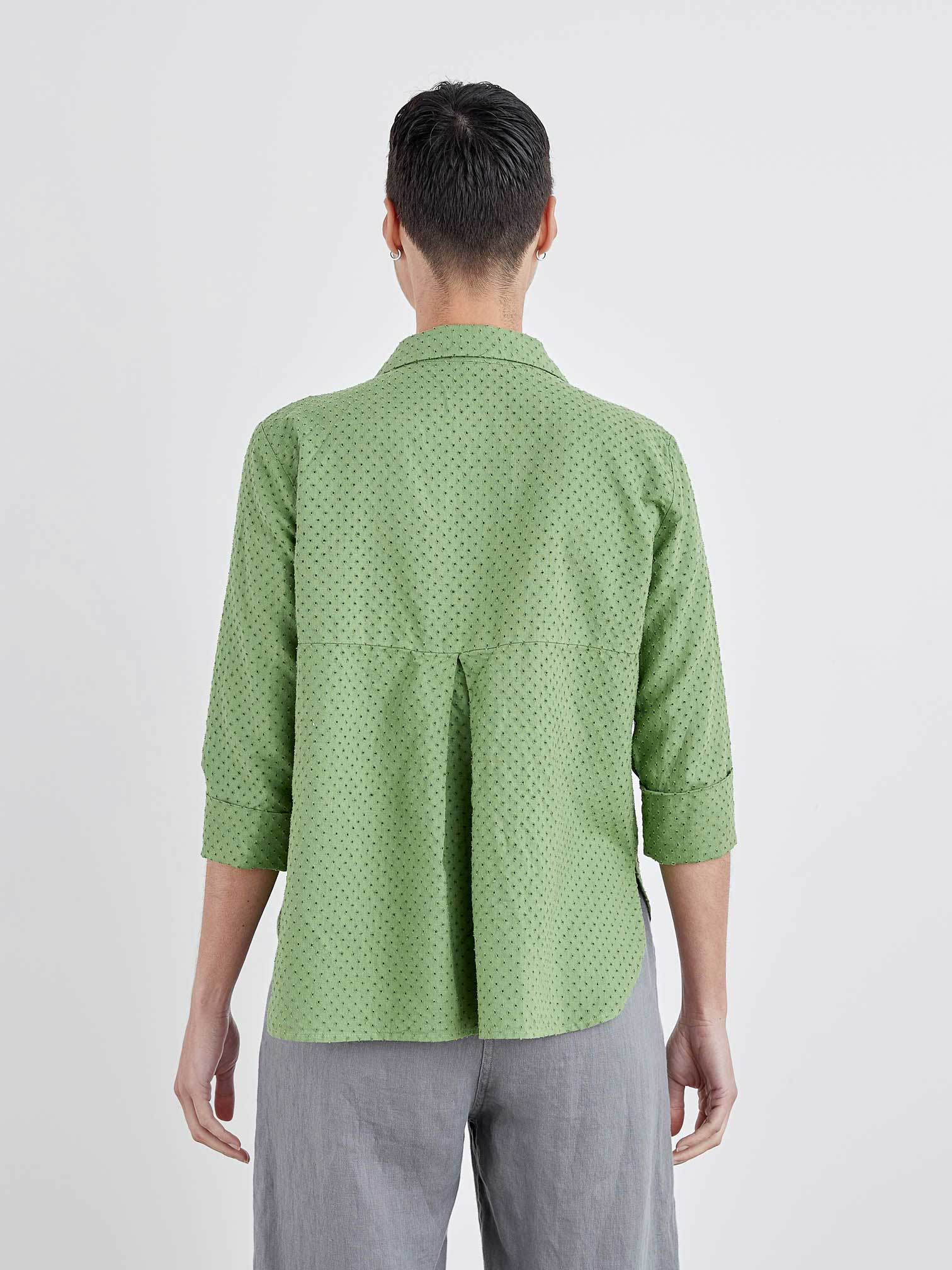 CUT LOOSE - Pinhole Crop Easy Shirt - 5936986