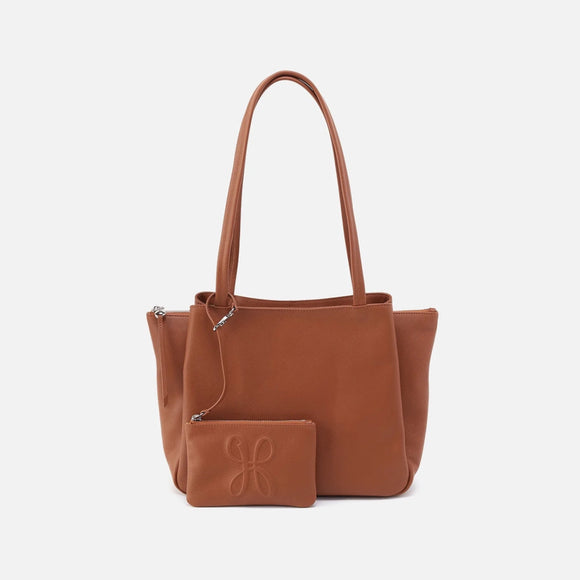 HOBO - Essential Medium Tote - LION IN SOFT SAFFIANO LEATHER