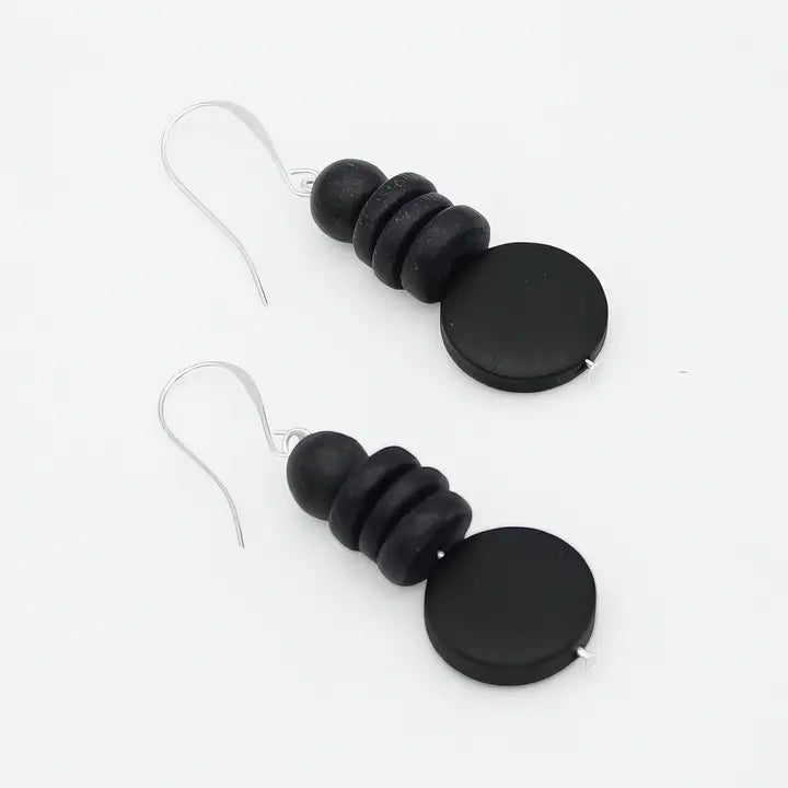 SYLCA Black Dusk Earrings - SD25E27 - BLACK