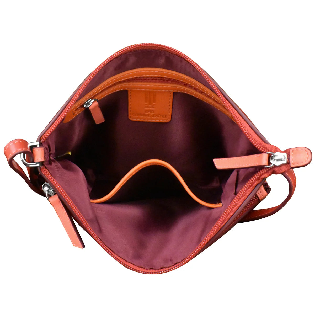 ili New York - DOUBLE ZIP CROSSBODY BAG - 6028 - Autumnal Multi