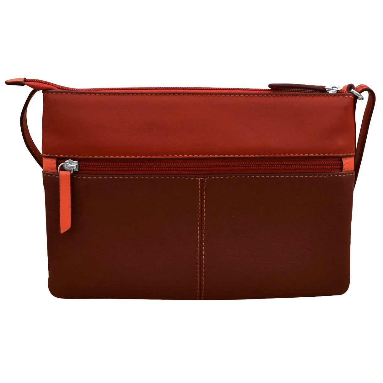 ili New York - DOUBLE ZIP CROSSBODY BAG - 6028 - Autumnal Multi