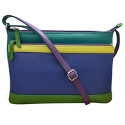ili New York - DOUBLE ZIP CROSSBODY BAG - 6028 - Cool Tropics