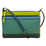 ili New York - DOUBLE ZIP CROSSBODY BAG - 6028 - Serenity Multi