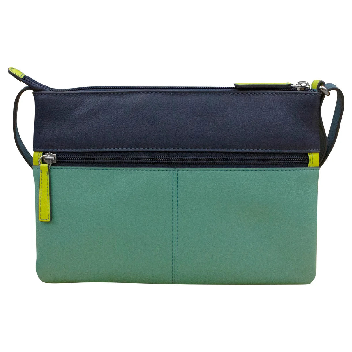 ili New York - DOUBLE ZIP CROSSBODY BAG - 6028 - Serenity Multi