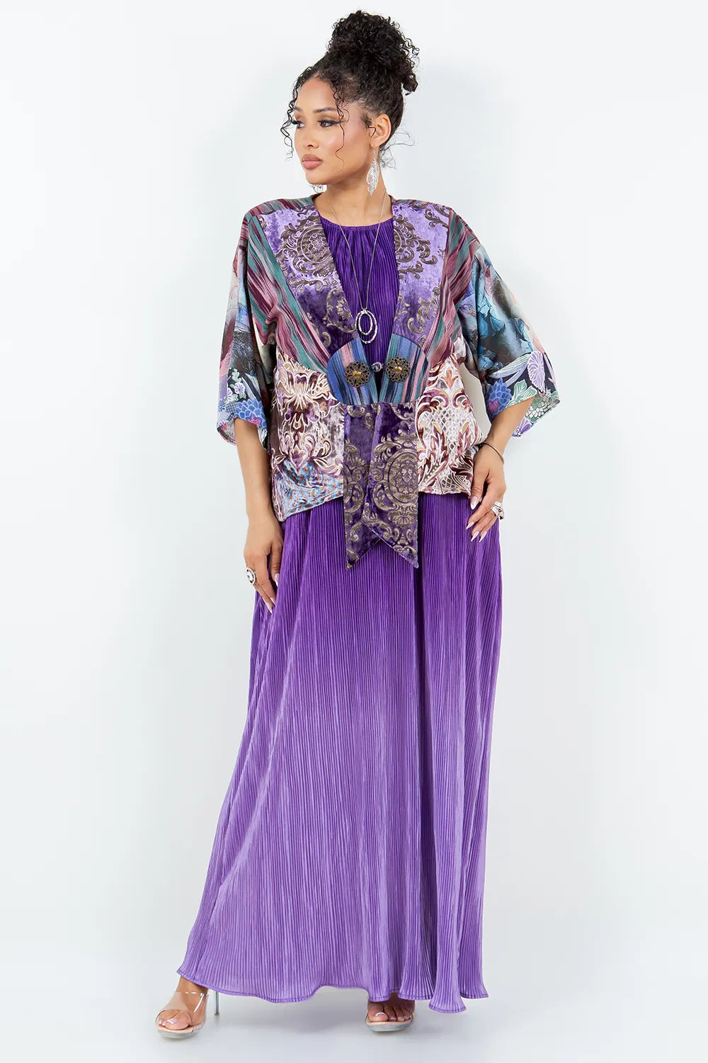 Sterling Style Frog Closure Jacket - 6035 MULBERRY