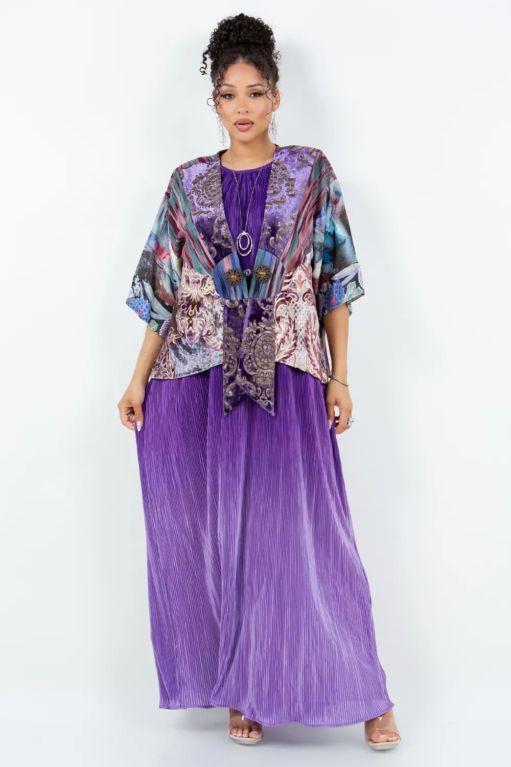 Sterling Style Frog Closure Jacket - 6035 MULBERRY