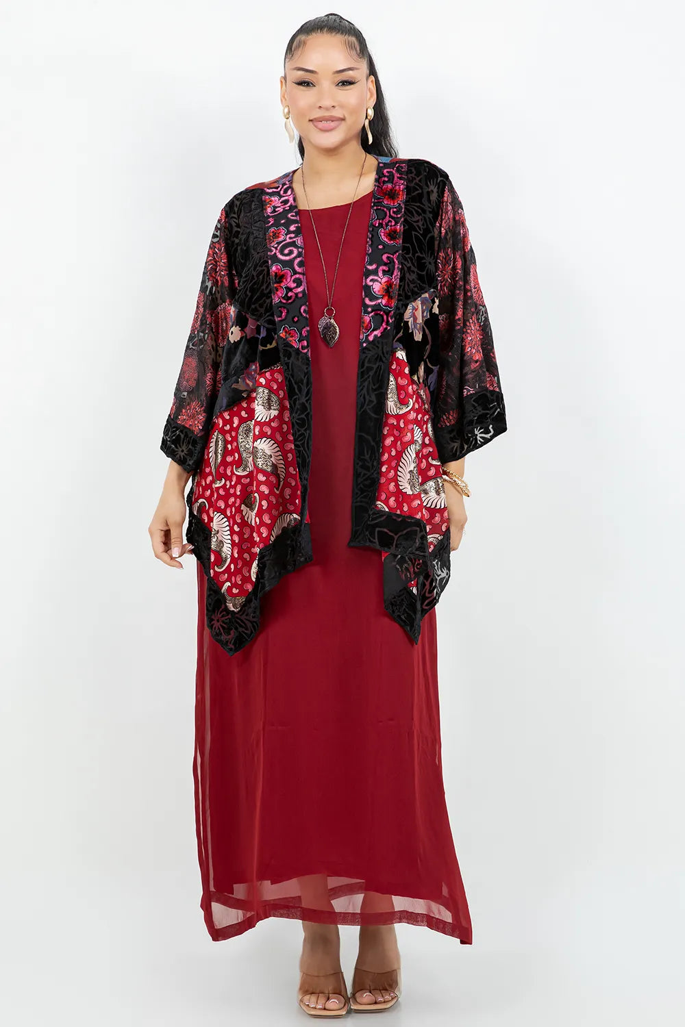 Sterling Style Short Butterfly Jacket - 6039SBJ BLK/RED