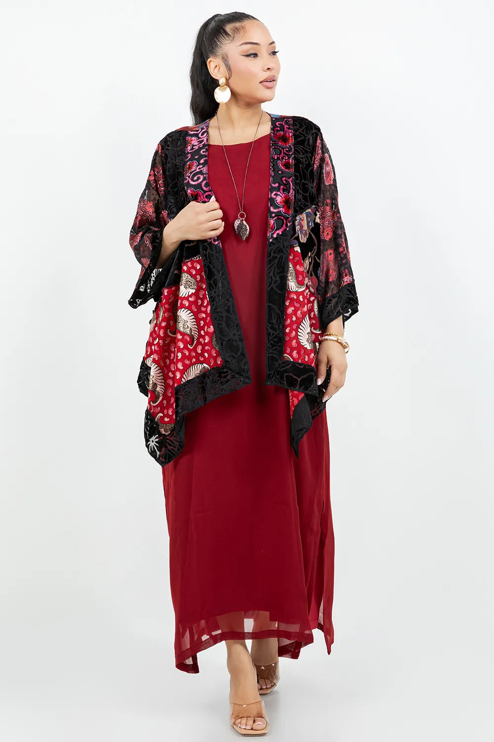 Sterling Style Short Butterfly Jacket - 6039SBJ BLK/RED